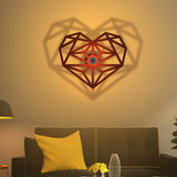3D heart Shape Design Shadow Lamp