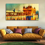 Classic Wall Painting of Golden Temple