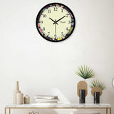 A Floral Printed Designer Wall Clock For Home