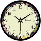 A Floral Printed Designer Wall Clock For Home