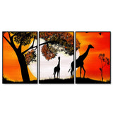 Sunset Floating Canvas Wall Painting Set of Three
