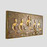 A Premium Golden Buddha Spiritual Canvas Wall Painting