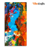 Abstract Acrylic Colorful Textured Canvas Wall Painting