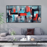 Abstract Art Colorful Strokes Canvas Wall Painting