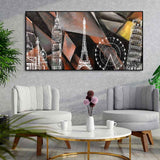 Abstract Art Famous Architectures Canvas Wall Painting