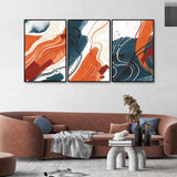  Texture Floating Canvas Wall Painting Set of Three