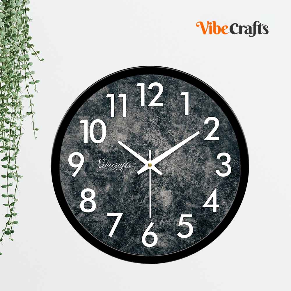 Abstract Chalkboard Designer Wall Clock For Study Room