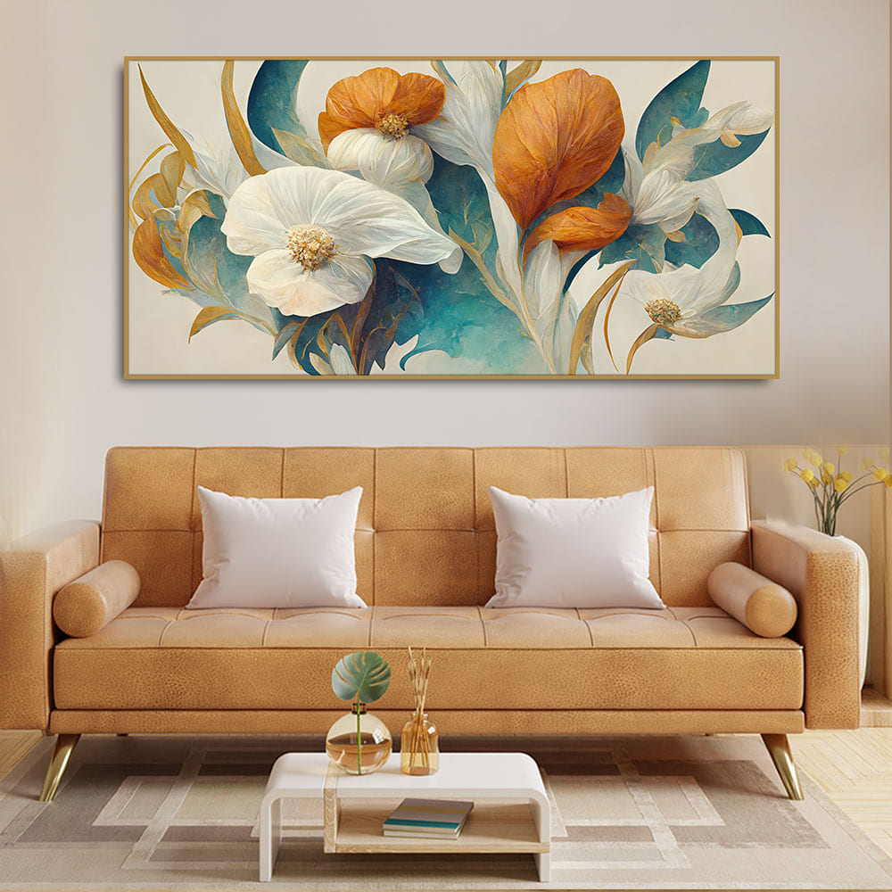 Abstract Colorful Spring Flower Texture Art Canvas Wall Painting