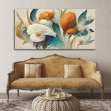 Abstract Colorful Spring Flower Texture Art Canvas Wall Painting