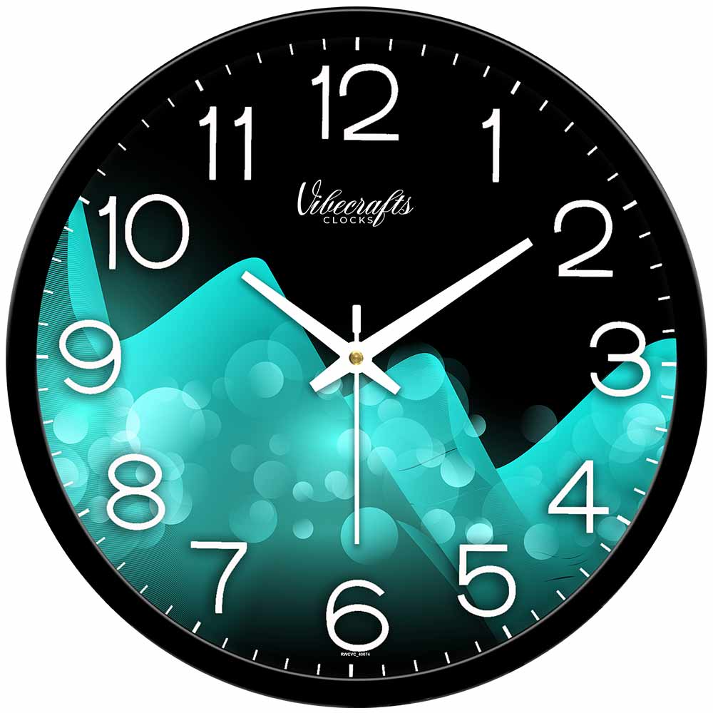 Abstract Cold Glacier Design printed Wall Clock