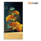 Golden Colour Canvas Wall Painting