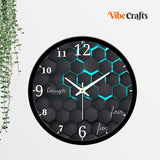 Abstract Hexagonal Designer Wall Clock