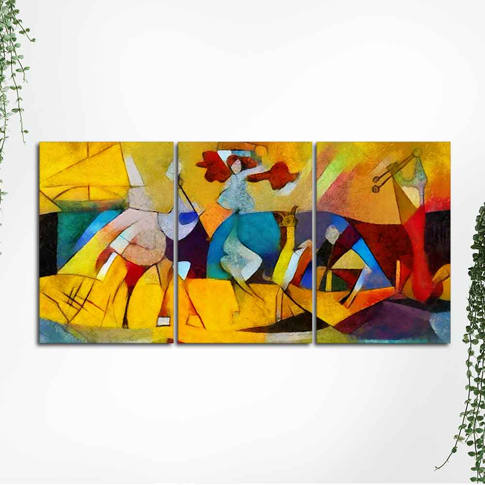 Abstract Modern Art Premium Bedroom Wall Painting