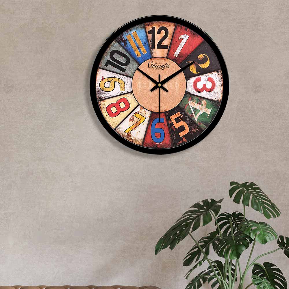 Abstract Roulette Messy Designer Wall Clock