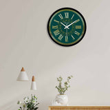 Abstract Stylized Golden Printed Designer Wall Clock