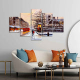  London Five Pieces Canvas Wall Painting