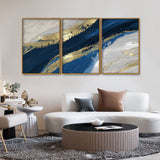 Acrylic Premium Floating Canvas Wall Painting Set of Three