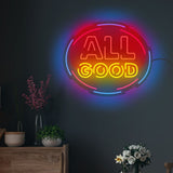 "All Good" Motivational Neon Sign LED Light