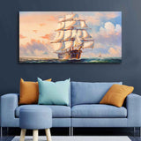 Amazing Sailing Ship Wall Painting