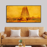 Ancient Temple Canvas Wall Painting