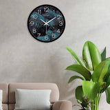 Aquatic Plants Blue Colors Designer Wall Clock