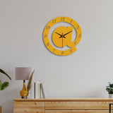 Arroba Logo Designer Wooden Wall Clock