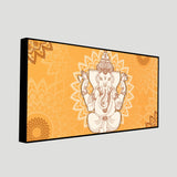 Auspicious Lord Ganesh Canvas Wall Painting