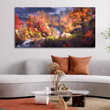Autumn Season Nature's Scenery Wall Painting