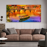 Orange Colour Canvas Wall Painting