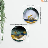  Forest Premium Wall Hanging Plates of Two Pieces