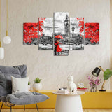 Beautiful City of London Canvas Wall Painting Five Pieces