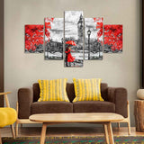 Beautiful City of London Canvas Wall Painting Five Pieces