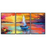 Beautiful Colorful Wall Painting Set of Three