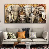 Elephants Premium Wall Painting