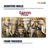 Beautiful Elephants Premium Wall Painting