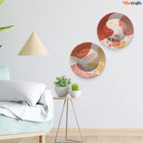  Decorative Art Wall Hanging Plates of Two Pieces