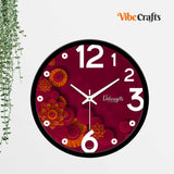 Beautiful Flowers Designer Wall Clock