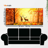 Beautiful Forest Deer Big Canvas Wall Painting