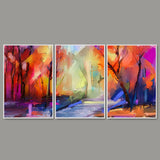 Floating Canvas Wall Painting Set of 3