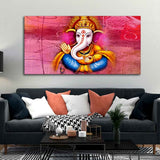 Beautiful Ganesha Abstract Art Canvas Wall Painting
