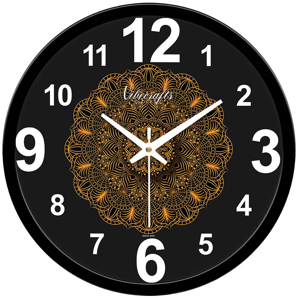 Beautiful Golden Mandala Designer Wall Clock