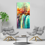 Beautiful Landscape Waterfall Scenery Canvas Wall Painting