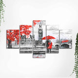 Beautiful London Canvas Wall Painting Five Pieces