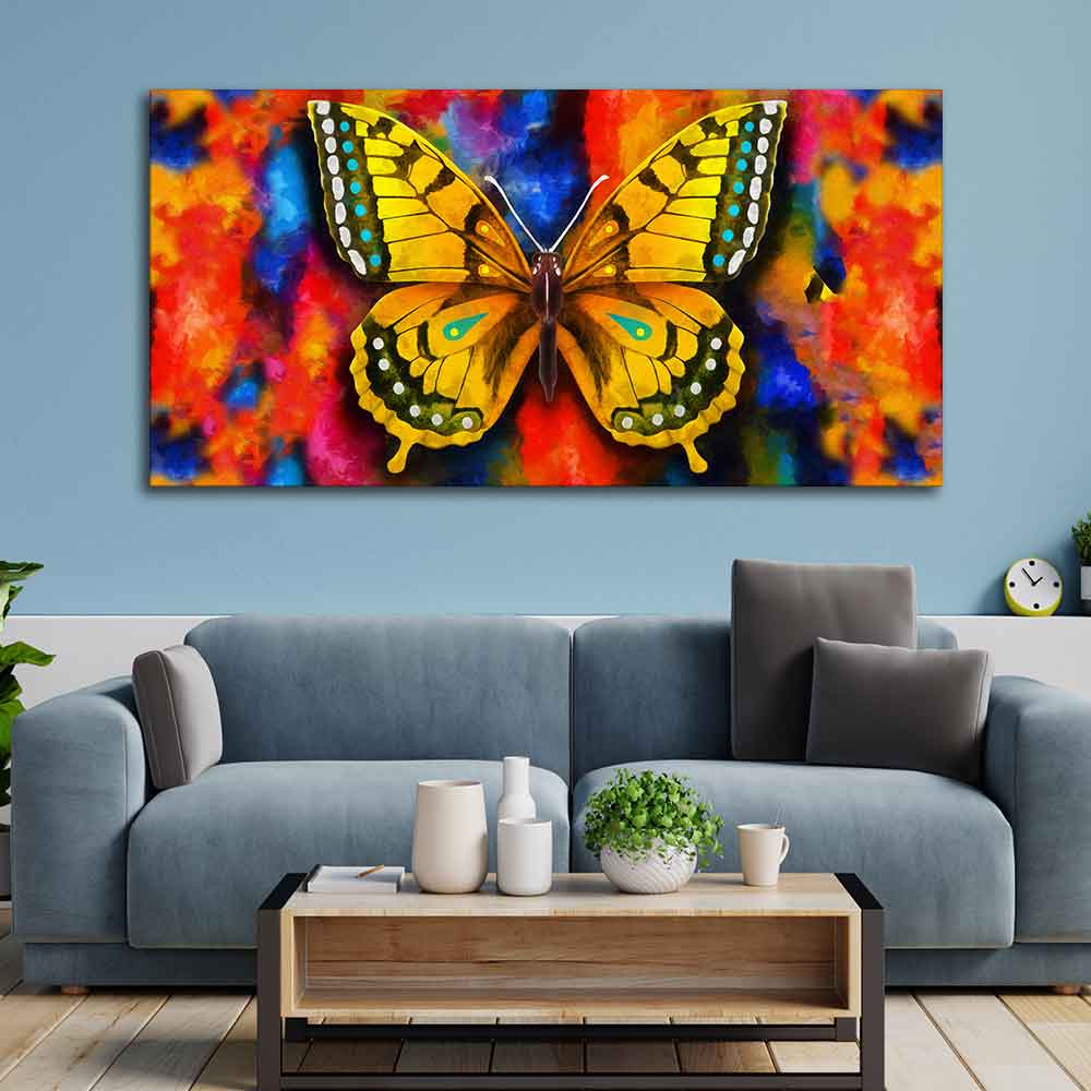 Beautiful Premium Canvas Wall Painting of Tiger Butterfly