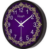 Beautiful Purple Background Printed Designer Wall Clock