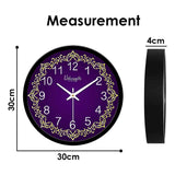 Beautiful Purple Background Printed Designer Wall Clock