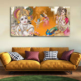 Beautiful Radha Krishna Canvas Big Wall Painting Wall Art