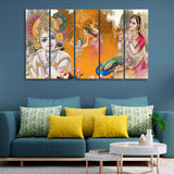  Radha Krishna Canvas Big Wall Painting