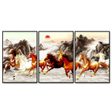 Sunset Floating Canvas Wall Painting Set of 3