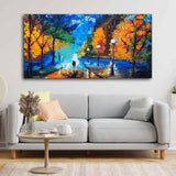 Beautiful Scenery of Couple Dating Canvas Wall Painting